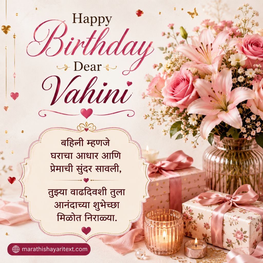 Happy Birthday Wishes For Sister In Law In Marathi